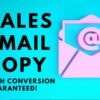 High Converting Sales Email, Cold Email or Email Sequence
